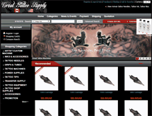 Tablet Screenshot of greattattoosupply.com